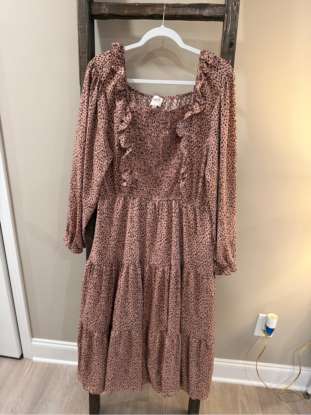 Hayden Los Angeles Dotted Maxi Dress